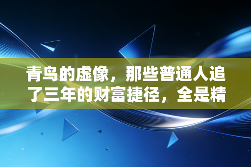 青鸟的虚像，那些普通人追了三年的财富捷径，全是精心包装的陷阱