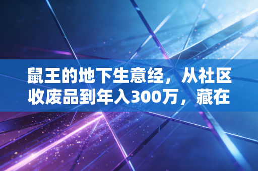 鼠王的地下生意经，从社区收废品到年入300万，藏在下沉市场的隐形财富密码