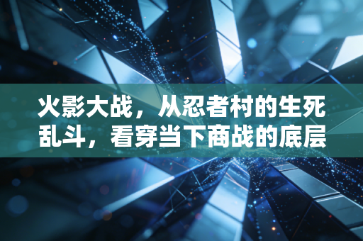 火影大战,从忍者村的生死乱斗,看穿当下商战的底层逻辑