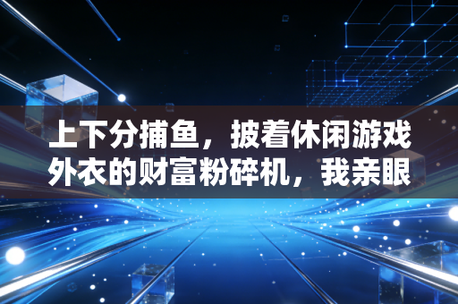上下分捕鱼，披着休闲游戏外衣的财富粉碎机，我亲眼见3个家庭被它拖垮