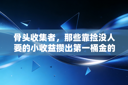 骨头收集者，那些靠捡没人要的小收益攒出第一桶金的普通人