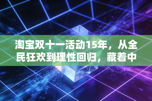 淘宝双十一活动15年，从全民狂欢到理性回归，藏着中国消费市场的底层逻辑