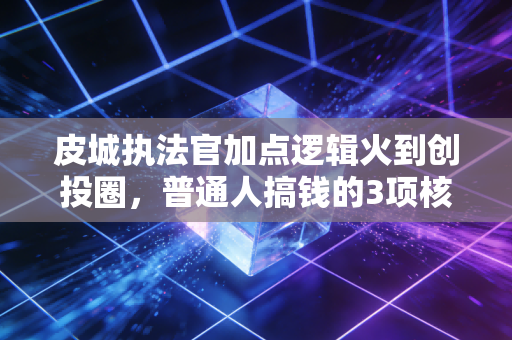 皮城执法官加点逻辑火到创投圈，普通人搞钱的3项核心技能优先级，我用3次副业踩坑验证了