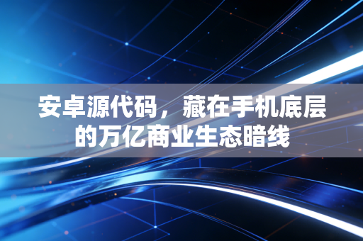 安卓源代码，藏在手机底层的万亿商业生态暗线