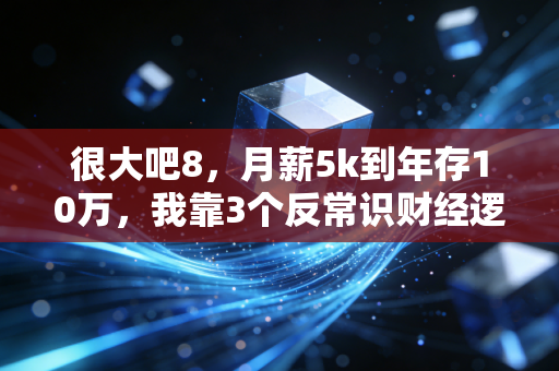 很大吧8，月薪5k到年存10万，我靠3个反常识财经逻辑避开了90%的消费陷阱