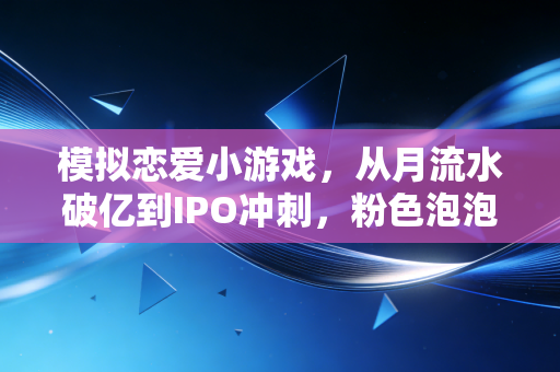 模拟恋爱小游戏，从月流水破亿到IPO冲刺，粉色泡泡里的千亿生意经