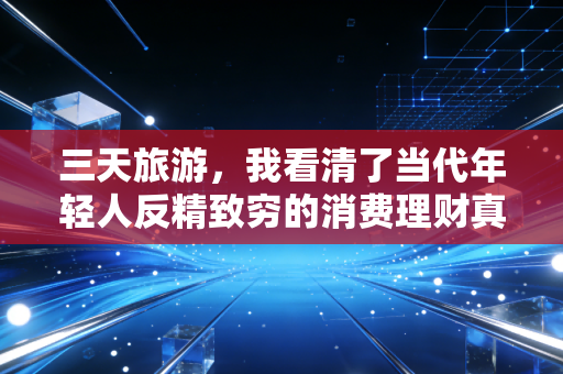 三天旅游，我看清了当代年轻人反精致穷的消费理财真相
