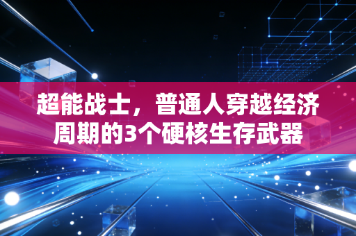 超能战士,普通人穿越经济周期的3个硬核生存武器