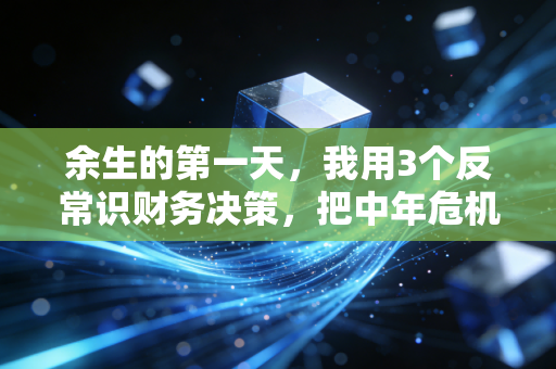 余生的第一天，我用3个反常识财务决策，把中年危机拖成了财富拐点