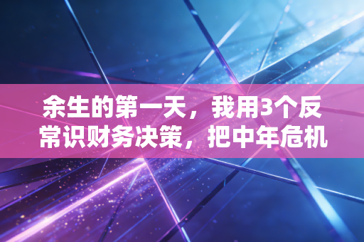余生的第一天，我用3个反常识财务决策，把中年危机拖成了财富拐点