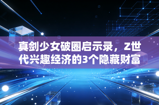 真剑少女破圈启示录,Z世代兴趣经济的3个隐藏财富密码