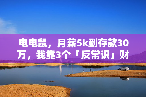 电电鼠,月薪5k到存款30万,我靠3个「反常识」财富逻辑躲过了2024年的裁员潮