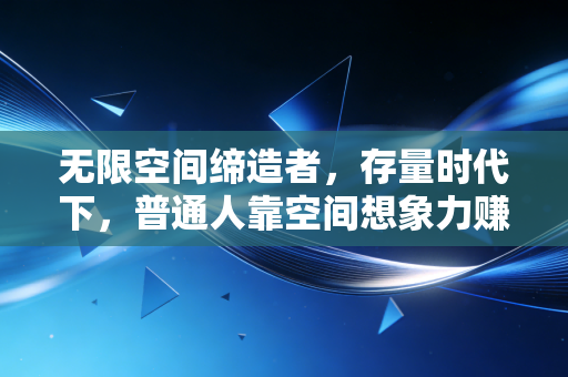 无限空间缔造者，存量时代下，普通人靠空间想象力赚到大钱的底层逻辑