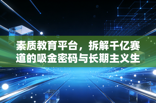 素质教育平台,拆解千亿赛道的吸金密码与长期主义生存法则