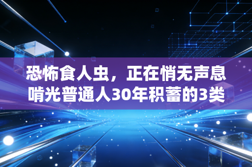 恐怖食人虫，正在悄无声息啃光普通人30年积蓄的3类财富陷阱