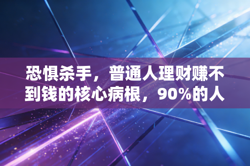 恐惧杀手,普通人理财赚不到钱的核心病根,90%的人都栽在了怕上