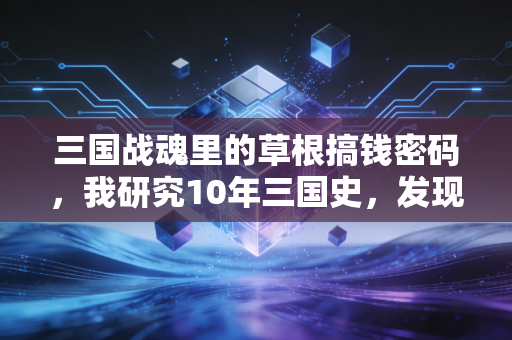 三国战魂里的草根搞钱密码,我研究10年三国史,发现赚不到钱的人,都踩了这3个认知坑