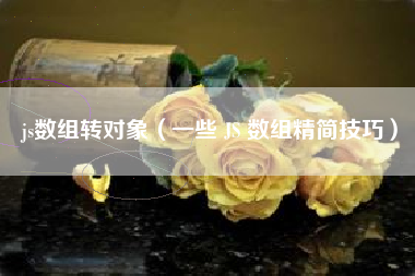 js数组转对象（一些 JS 数组精简技巧）