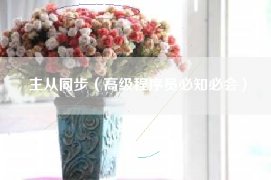 主从同步（高级程序员必知必会）
