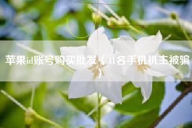苹果id账号购买批发（41名手机机主被骗）
