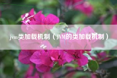 jvm类加载机制（JVM的类加载机制）
