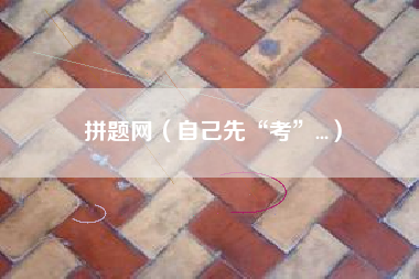 拼题网（自己先“考”...）