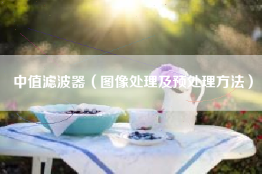 中值滤波器（图像处理及预处理方法）