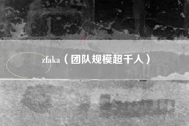 zfaka（团队规模超千人）
