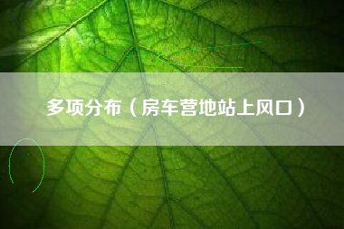 多项分布（房车营地站上风口）