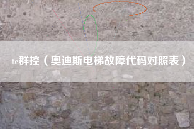 tc群控（奥迪斯电梯故障代码对照表）
