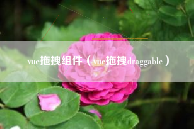 vue拖拽组件（vue拖拽draggable）