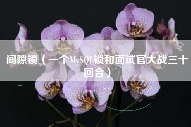 间隙锁（一个MySQL锁和面试官大战三十回合）