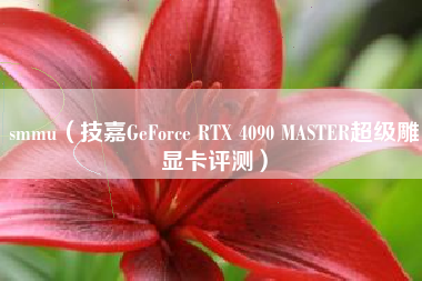smmu（技嘉GeForce RTX 4090 MASTER超级雕显卡评测）