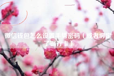 微信钱包怎么设置手势密码（或者绑定了银行卡）