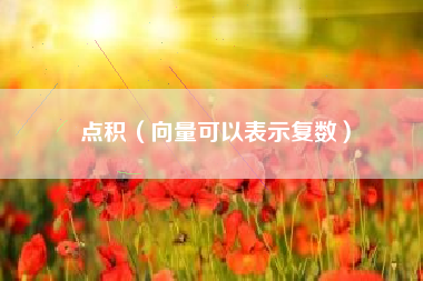 点积（向量可以表示复数）