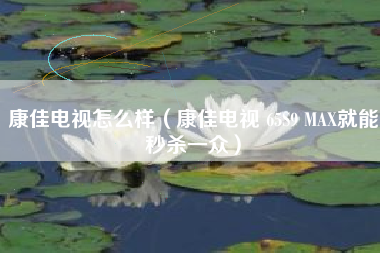 康佳电视怎么样（康佳电视 65S9 MAX就能秒杀一众）