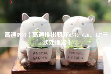 高通8953（高通推出骁龙653、626、427三款处理器）