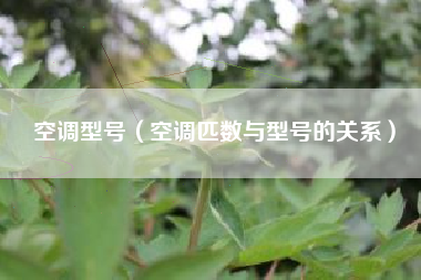 空调型号（空调匹数与型号的关系）