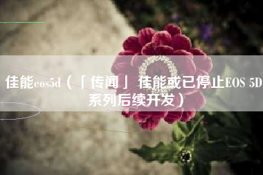 佳能eos5d（「传闻」 佳能或已停止EOS 5D 系列后续开发）