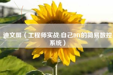 迪文屏(工程师实战:自己DIY的简易数控系统)