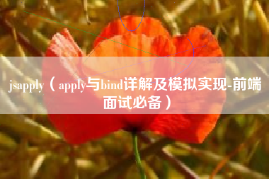 jsapply（apply与bind详解及模拟实现-前端面试必备）