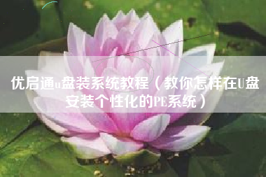 优启通u盘装系统教程（教你怎样在U盘安装个性化的PE系统）