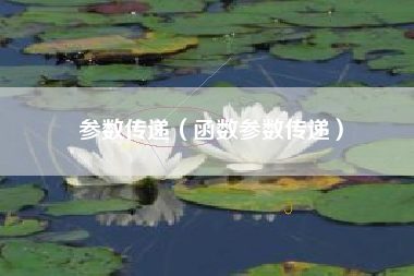 参数传递（函数参数传递）