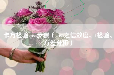 卡方检验spss步骤(spss之信效度、t检验、方差分析)