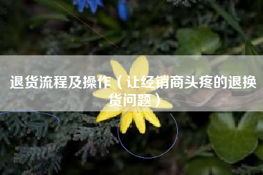 退货流程及操作(让经销商头疼的退换货问题)