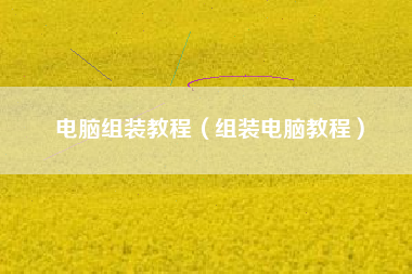 电脑组装教程（组装电脑教程）
