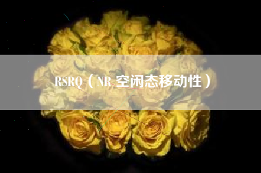 RSRQ（NR 空闲态移动性）