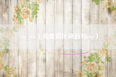 see you（完美消化高音和rap）