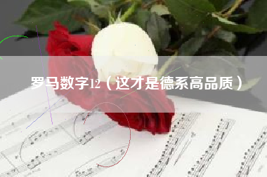 罗马数字12(这才是德系高品质)
