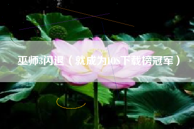巫师3闪退(就成为IOS下载榜冠军)
